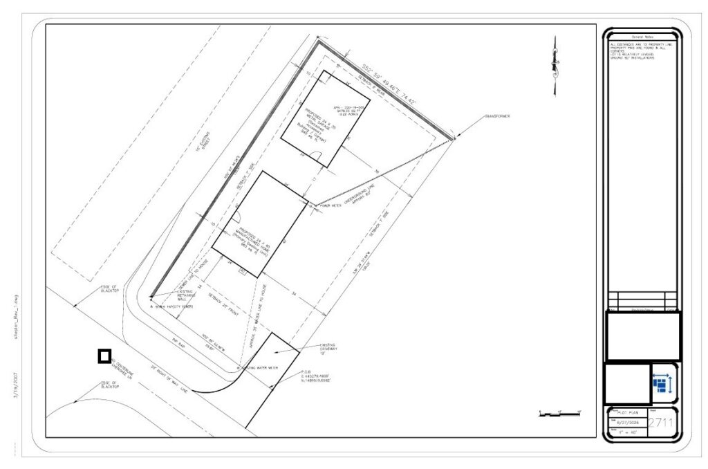 Plot Plan for permit Bullhead City, AZ 86442